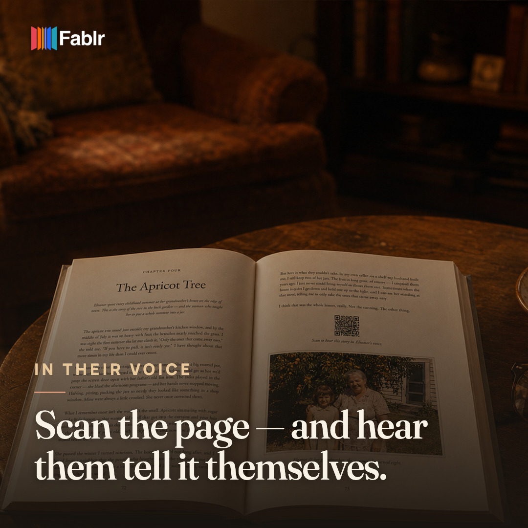 Fablr social creative titled Hear their voice